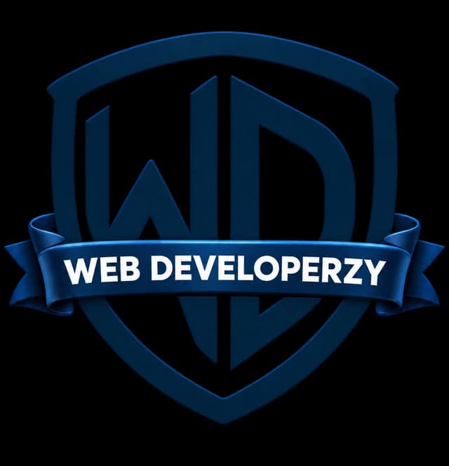 Logo Webdeveloperzy z przepaską Web Developerzy